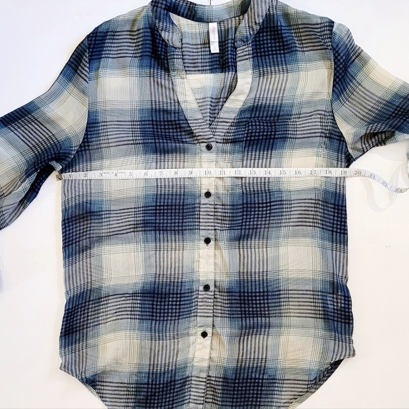 Sheer plaid longsleeve - Picture 4 of 12